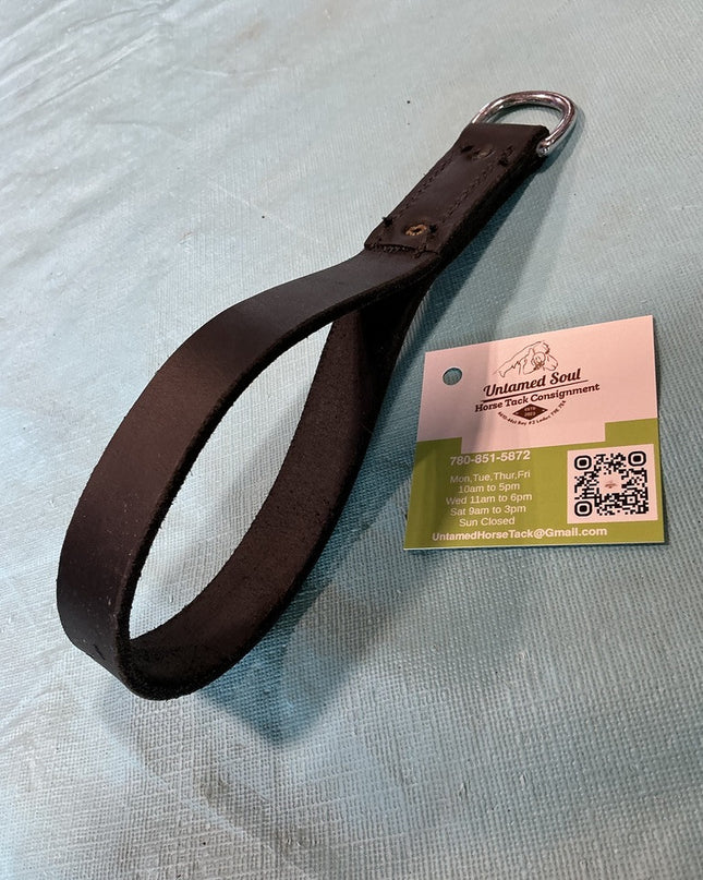 Leather strap for draw reins