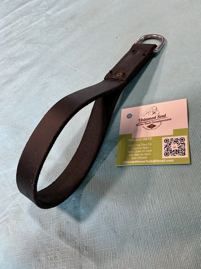 Leather strap for draw reins