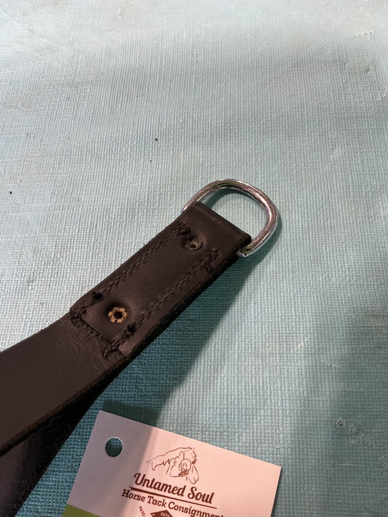 Leather strap for draw reins