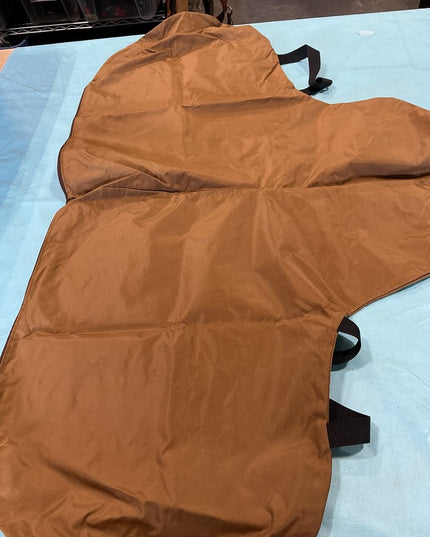 English Saddle Cover Brown Nylon 