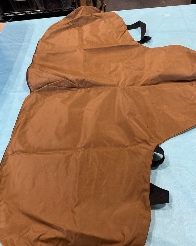 English Saddle Cover Brown Nylon 