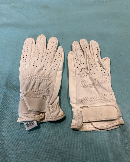 English Riding GLoves White Size 8