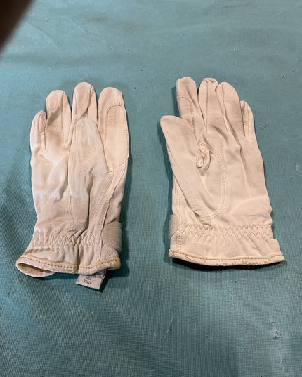 English Riding GLoves White Size 8
