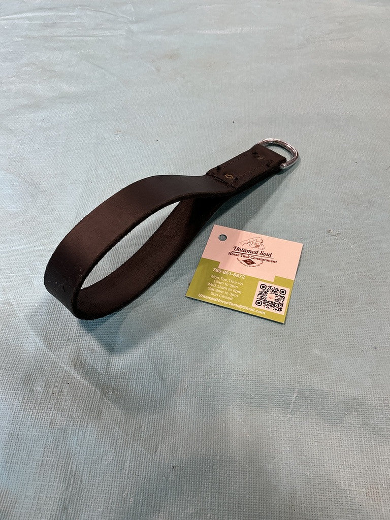 Leather strap for draw reins