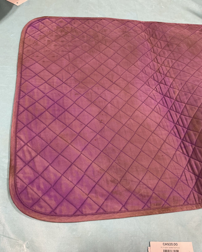 English Saddle Pad Purple