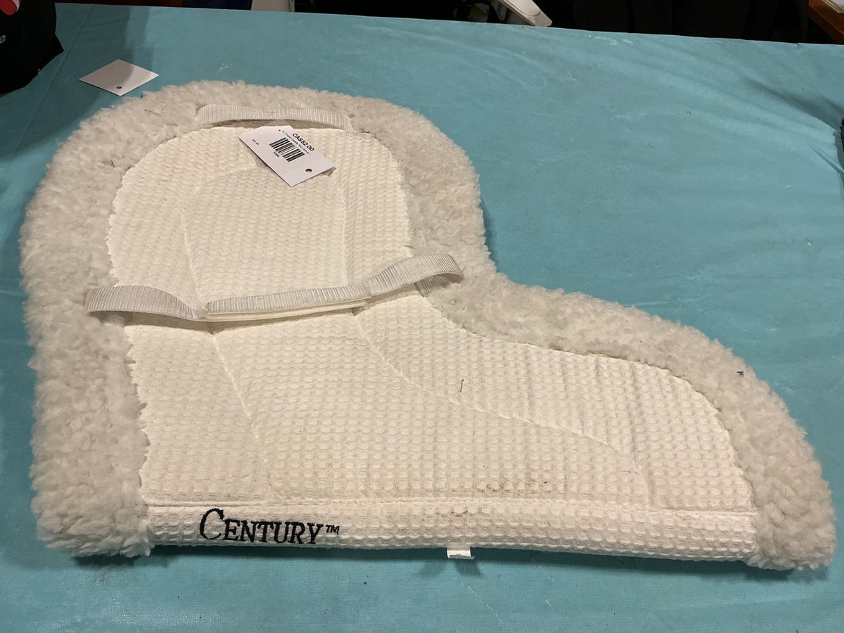 English Half Saddle Pad Century White