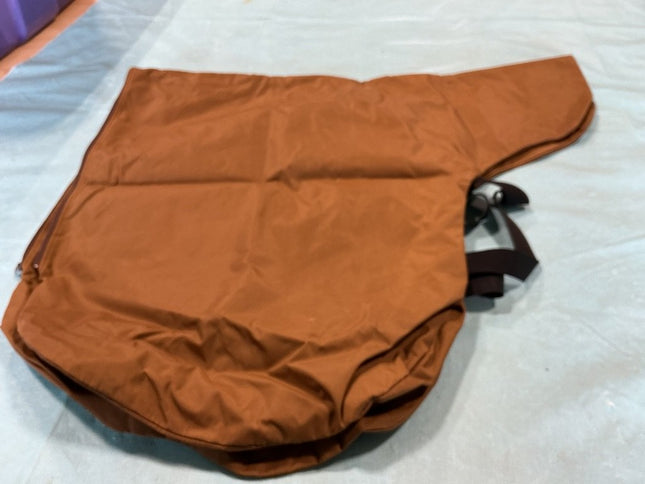 English Saddle Cover Brown Nylon 