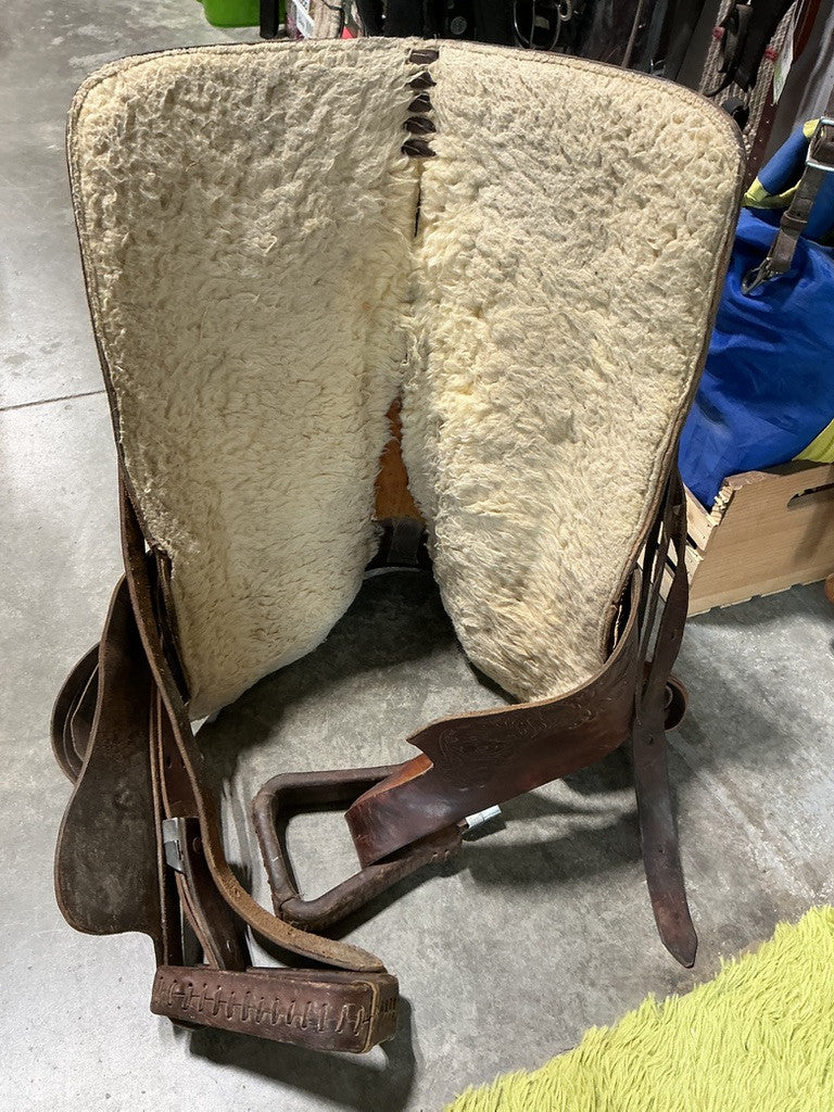 Western Rope Saddle S16"G8"