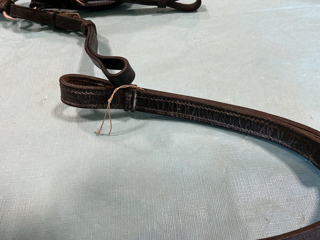 Breast Collar English Black Leather