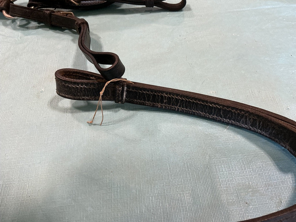 Breast Collar English Black Leather