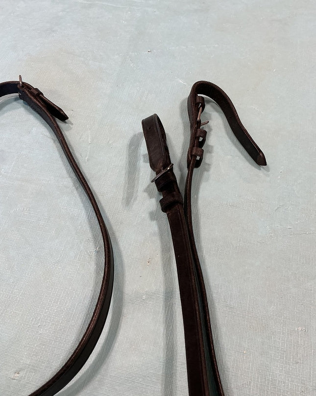 Reins English Black Leather