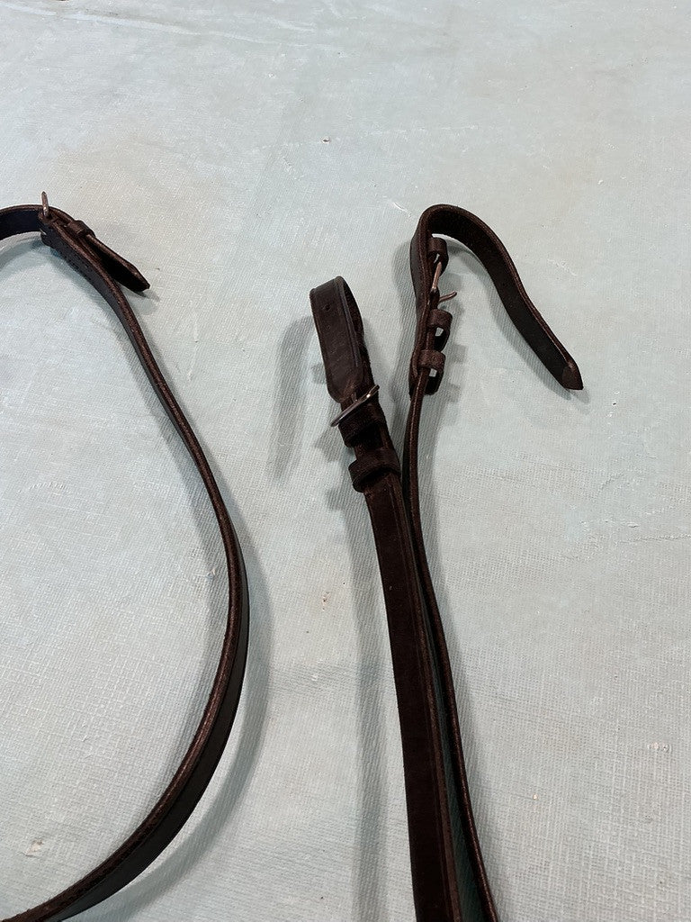 Reins English Black Leather