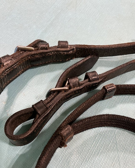 Reins English Nylon/Leather Black