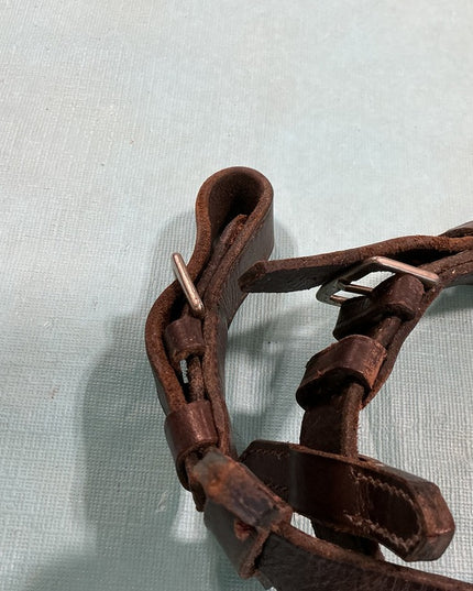 Reins English Nylon/Leather Tan