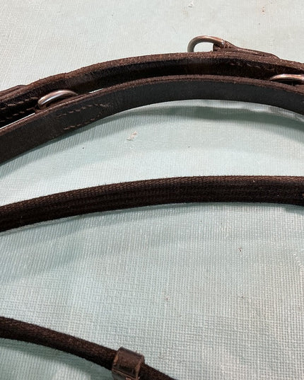 Reins English Nylon/Leather Black