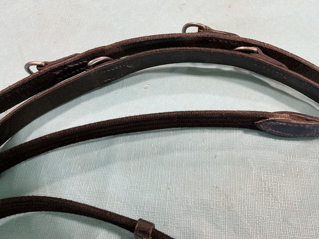 Reins English Nylon/Leather Black