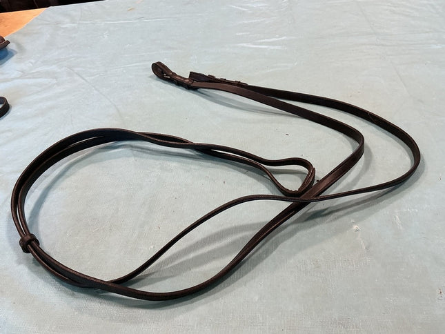 Reins English Black Leather