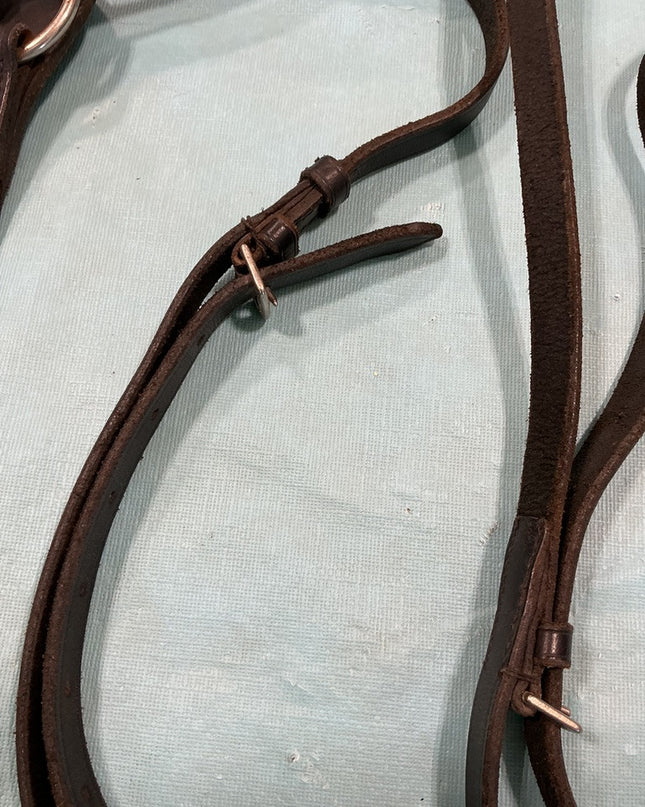 Breast Collar English Black Leather