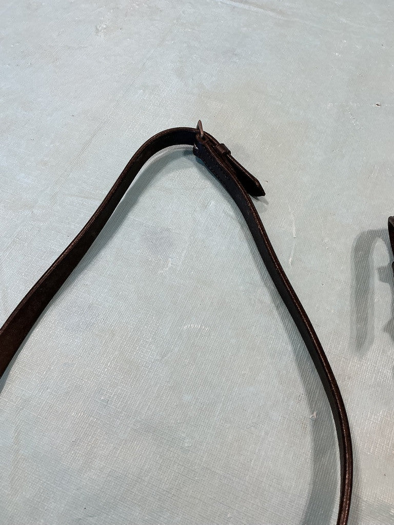 Reins English Black Leather