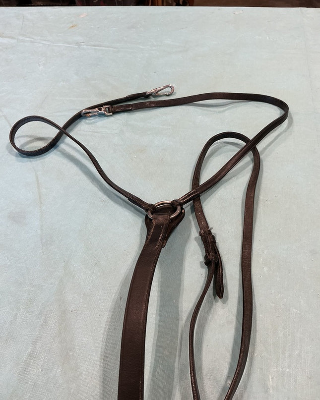 Breast Collar English Black Leather