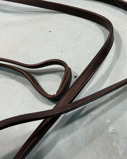 Reins English Black Leather