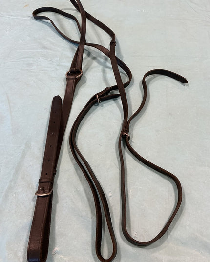 Breast Collar English Black Leather