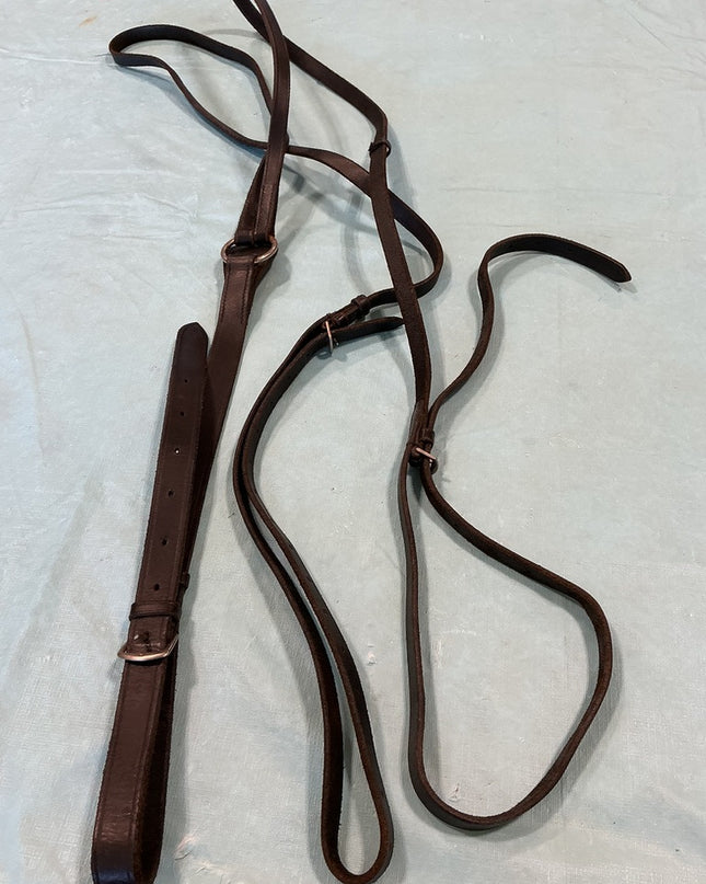 Breast Collar English Black Leather