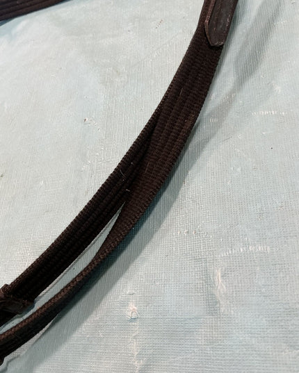 Reins English Black Nylon/Leather