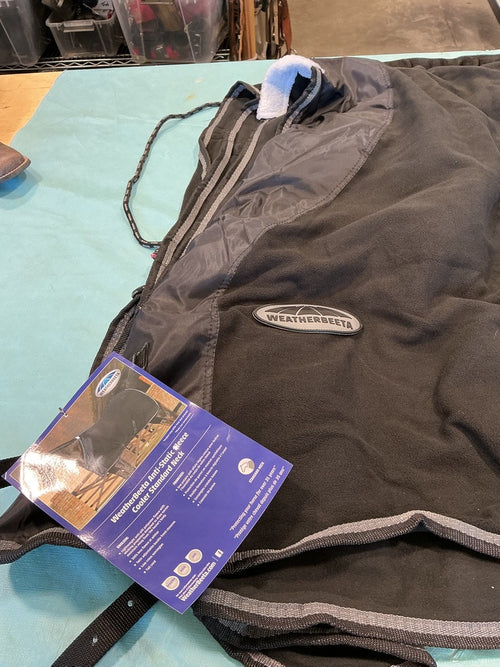 Cooler – WeatherBeeta Anti-Static Fleece, Black/Silver, 75" | New with Tags