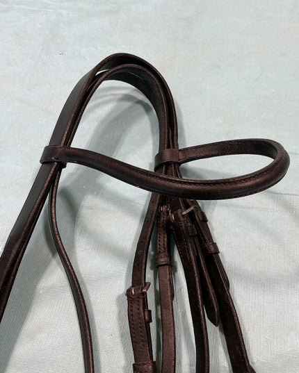 Headstall English Black Leather