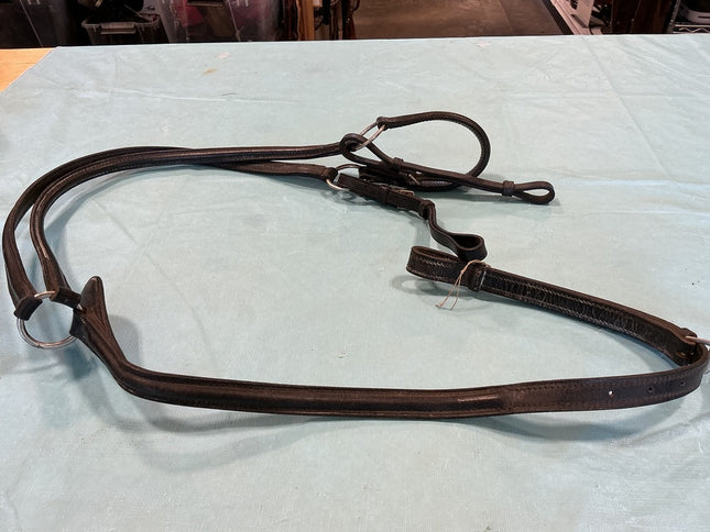 Breast Collar English Black Leather