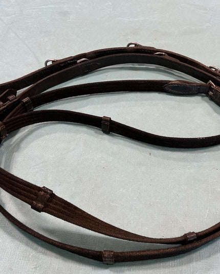 Reins English Nylon/Leather Black