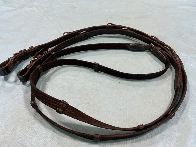 Reins English Nylon/Leather Black