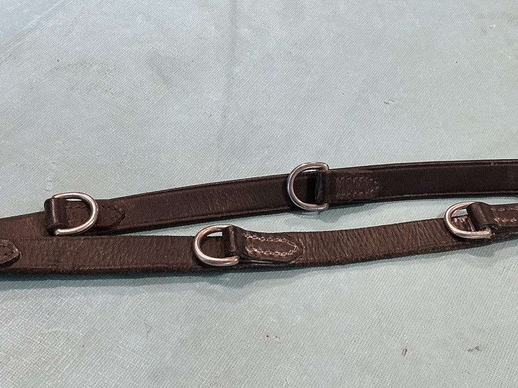Reins English Nylon/Leather Black