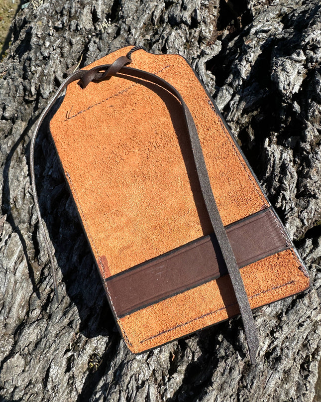 Cell Phone Back Cinch Holder: Cowhide