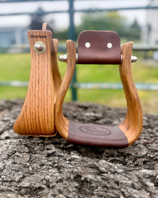 Wooden Stirrups- Oakwood Roping Style