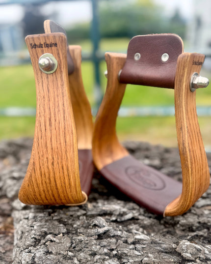 Wooden Stirrups- Oakwood Roping Style