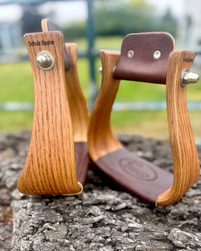 Wooden Stirrups- Oakwood Roping Style