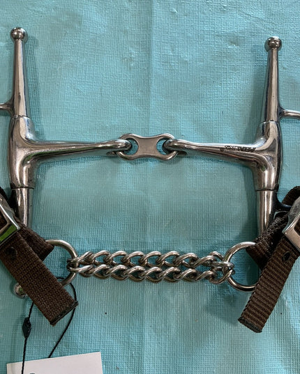 Bit Full Cheek dogBone With Chain Metlab 5.25"
