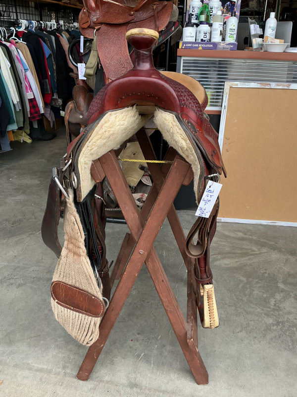 Western Saddle – Rocky Mountain Saddlery S16.5" G7" with Cinch | Used, Very Good