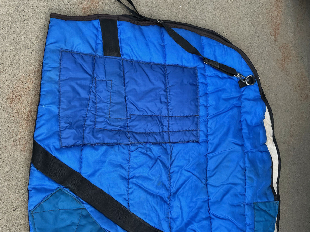 Winter light Blanket 79" Blue