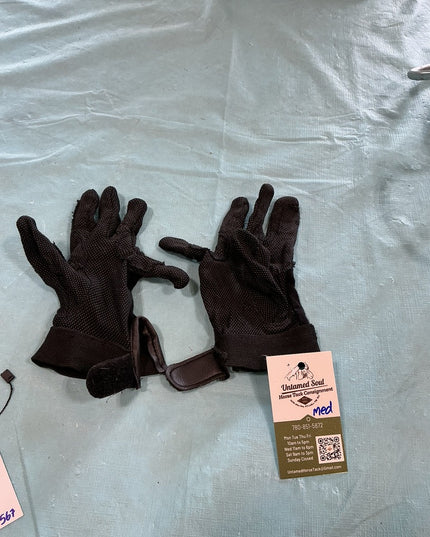 English Riding Gloves *Ripped See Pictures *