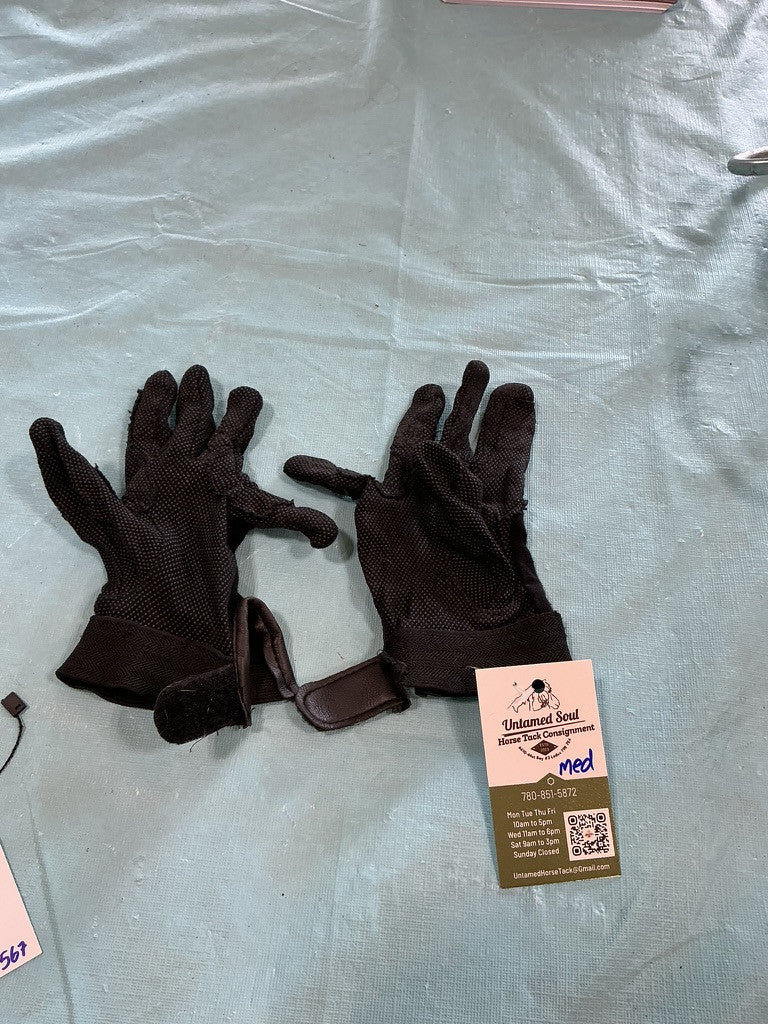 English Riding Gloves *Ripped See Pictures *