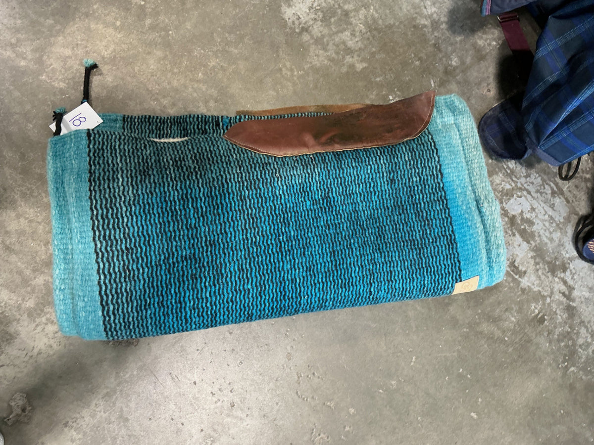 Western Saddle Pad Turquoise 34X36