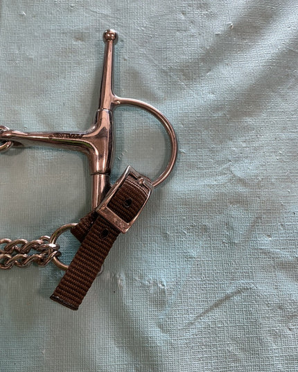 Bit Full Cheek dogBone With Chain Metlab 5.25"