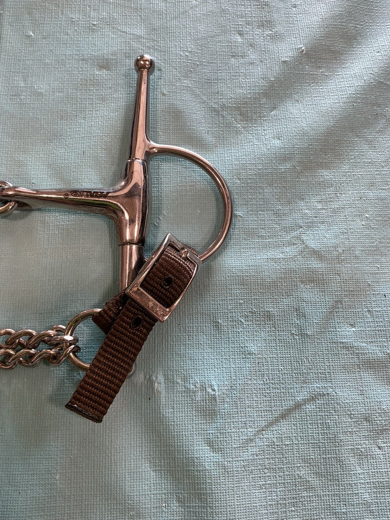 Bit Full Cheek dogBone With Chain Metlab 5.25"