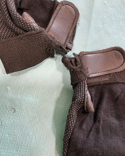 English Riding Gloves *Ripped See Pictures *