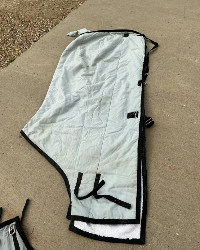 Set Stable Sheet Fleece & Stable grey Shipping Boots 