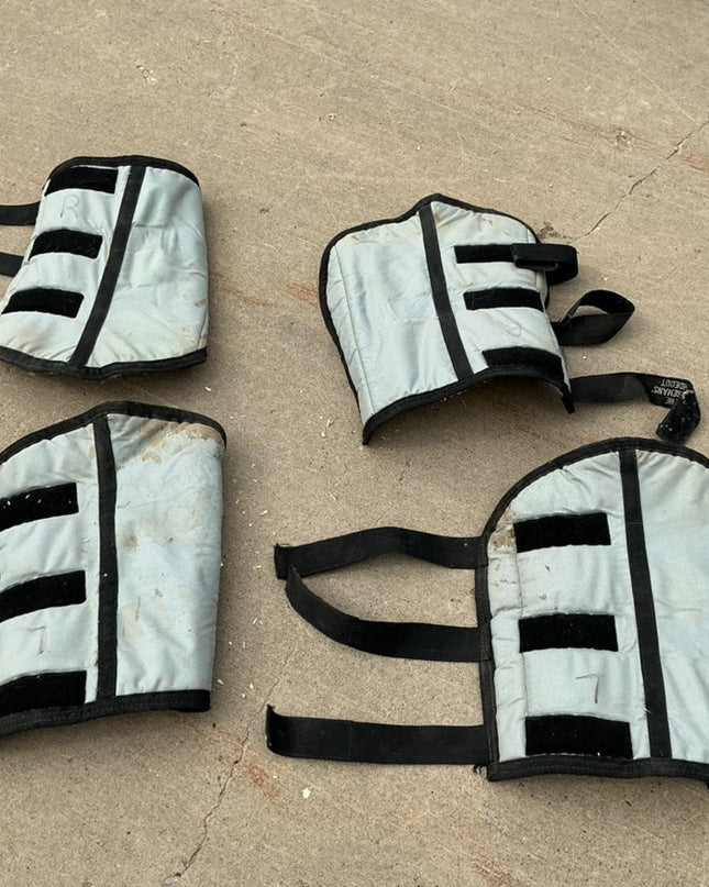 Set Stable Sheet Fleece & Stable grey Shipping Boots 