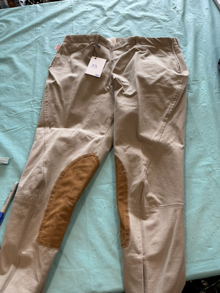 Breeches 34" Tan 